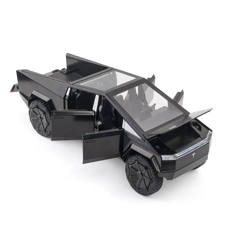 Black futuristic vehicle model on a white background