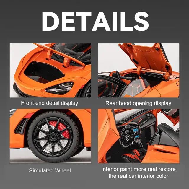 Mclaren 720s 1:24 diecast scale model car collectible