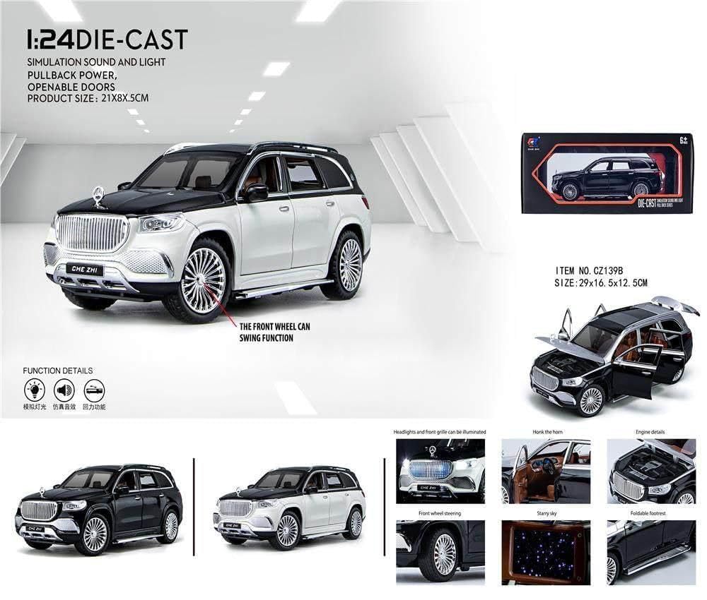 1:24 Scale Exclusive Alloy Metal Pull Back Die-cast Car Model with Sound Light Mini Auto Toy for Kids Metal Model Toy Car with Sound and Light (1.24 Supra LBWK-RED)