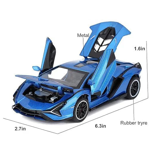 Lamborghini Sian- Diecast Metal Car - Scale 1:24/1:32