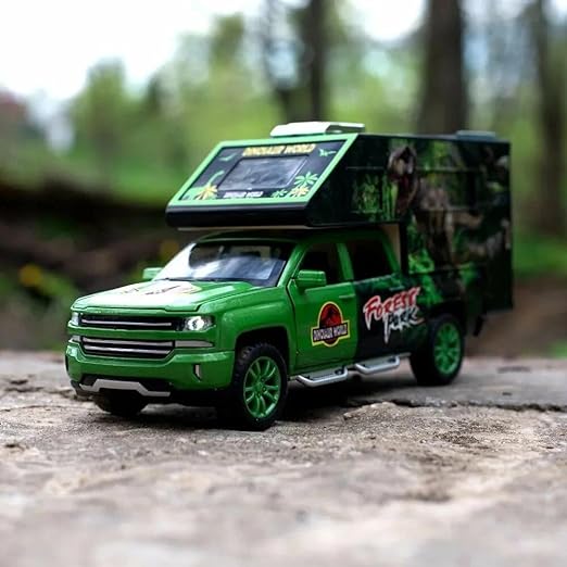 Jurassic Dinosaurs World  - Diecast Metal Car - Scale 1:32