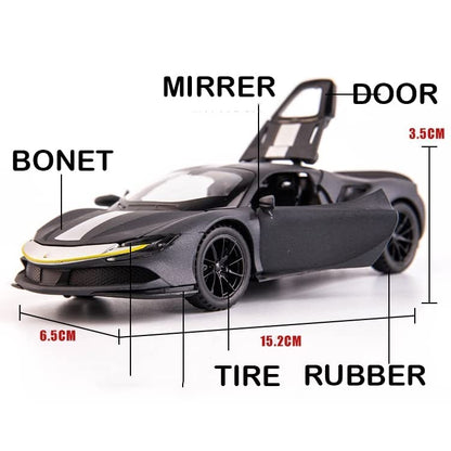Ferrari Sf90- Diecast Metal Car - Scale 1:24/1:32