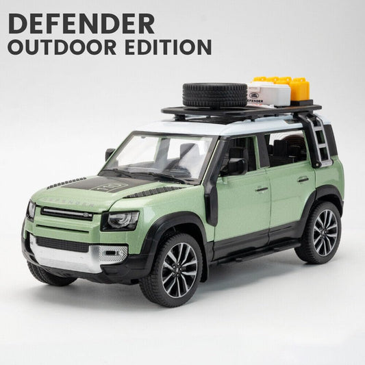 Defender Camping - Diecast Metal Car - Scale 1:24