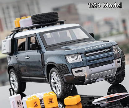 Defender Camping - Diecast Metal Car - Scale 1:24