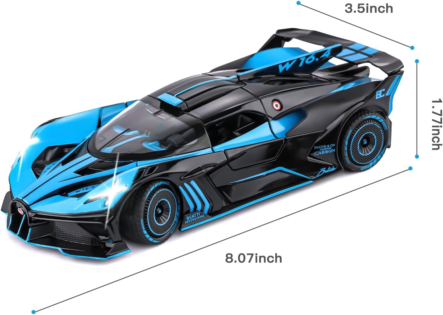 Bugatti Bolide - Diecast Metal Car - Scale 1:24