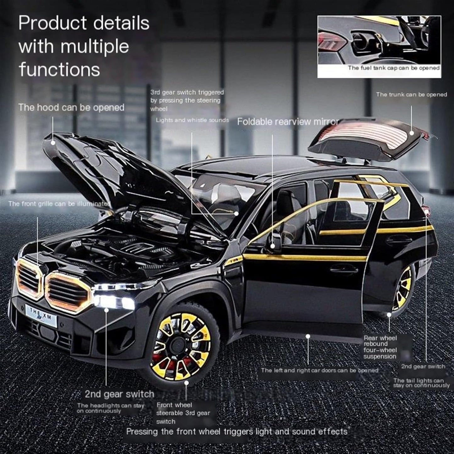 Bmw Xm - Diecast Metal Car - Scale 1:24