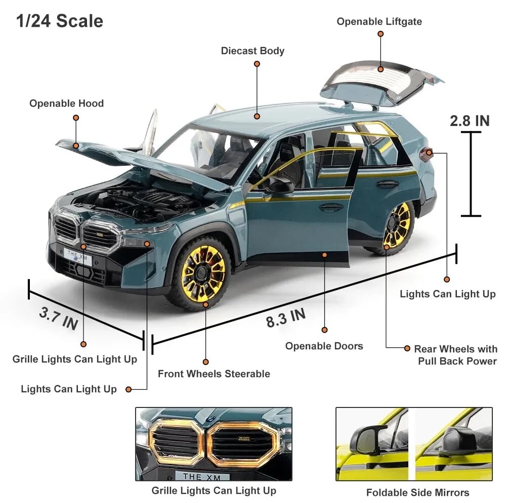 Bmw Xm - Diecast Metal Car - Scale 1:24