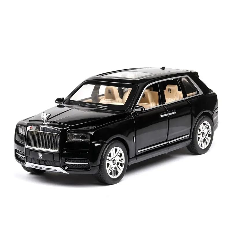 1:24 Scale Exclusive Alloy Metal Pull Back Die-cast Car Model with Sound Light Mini Auto Toy for Kids Metal Model Toy Car with Sound and Light(1.24 -Tesla Model 3- Black)