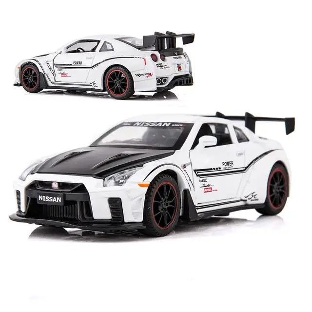1:24 Scale Exclusive Alloy Metal Pull Back Die-cast Car Model with Sound Light Mini Auto Toy for Kids Metal Model Toy Car with Sound and Light (1.18-1936 Merrc-Bennz Classic -Cherry)