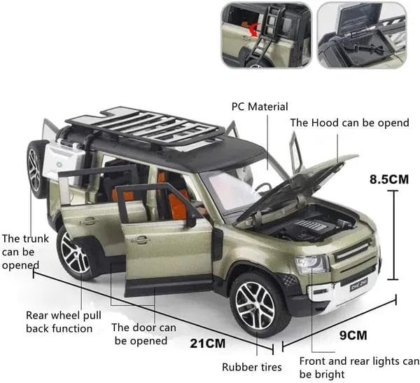 Land Rover Defender 110 1:24 Diecast Scale Model Car