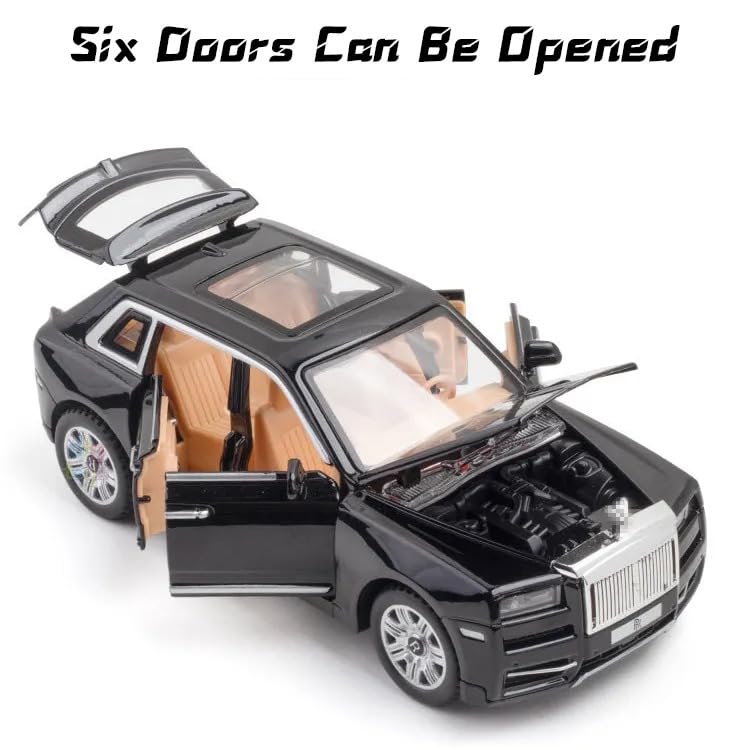 1:24 Scale Exclusive Alloy Metal Pull Back Die-cast Car Model with Sound Light Mini Auto Toy for Kids Metal Model Toy Car with Sound and Light(1.24 -Tesla Model 3- Black)