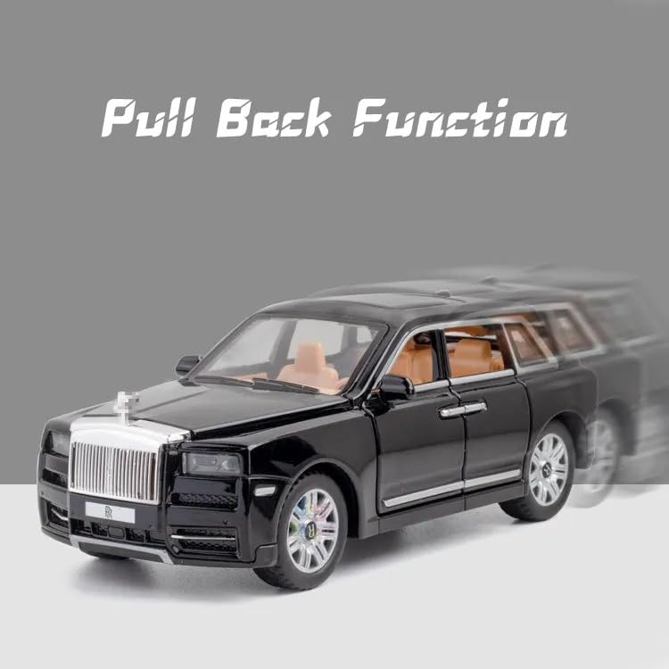 1:24 Scale Exclusive Alloy Metal Pull Back Die-cast Car Model with Sound Light Mini Auto Toy for Kids Metal Model Toy Car with Sound and Light(1.24 -Tesla Model 3- Black)