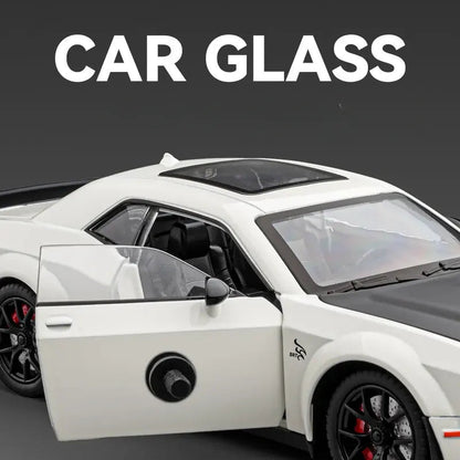 Dodge Challenger Hellcat - Diecast Metal Car - Scale 1:24