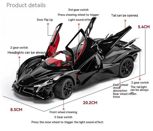 Apollo Ie Scale Model Diecast Metalcar - All Size