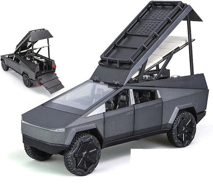 Tesla Cybertruck Camping Vehicle Scale Model Diecast Metalcar - All Size