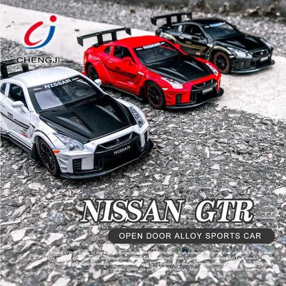 1:24 Scale Exclusive Alloy Metal Pull Back Die-cast Car Model with Sound Light Mini Auto Toy for Kids Metal Model Toy Car with Sound and Light (1.18-1936 Merrc-Bennz Classic -Cherry)