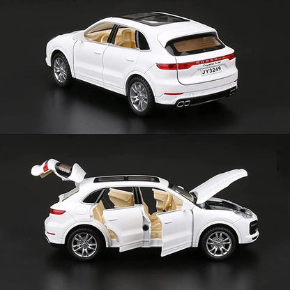 DIECAST METAL PULLBACK TOY CAR WITH OPENABLE DOORS