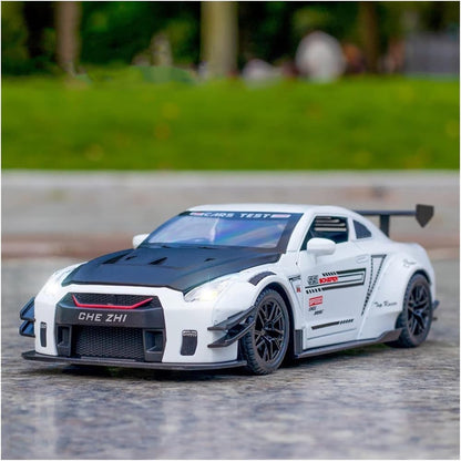 1:24 Scale Exclusive Alloy Metal Pull Back Die-cast Car Model with Sound Light Mini Auto Toy for Kids Metal Model Toy Car with Sound and Light (1.18-1936 Merrc-Bennz Classic -Cherry)