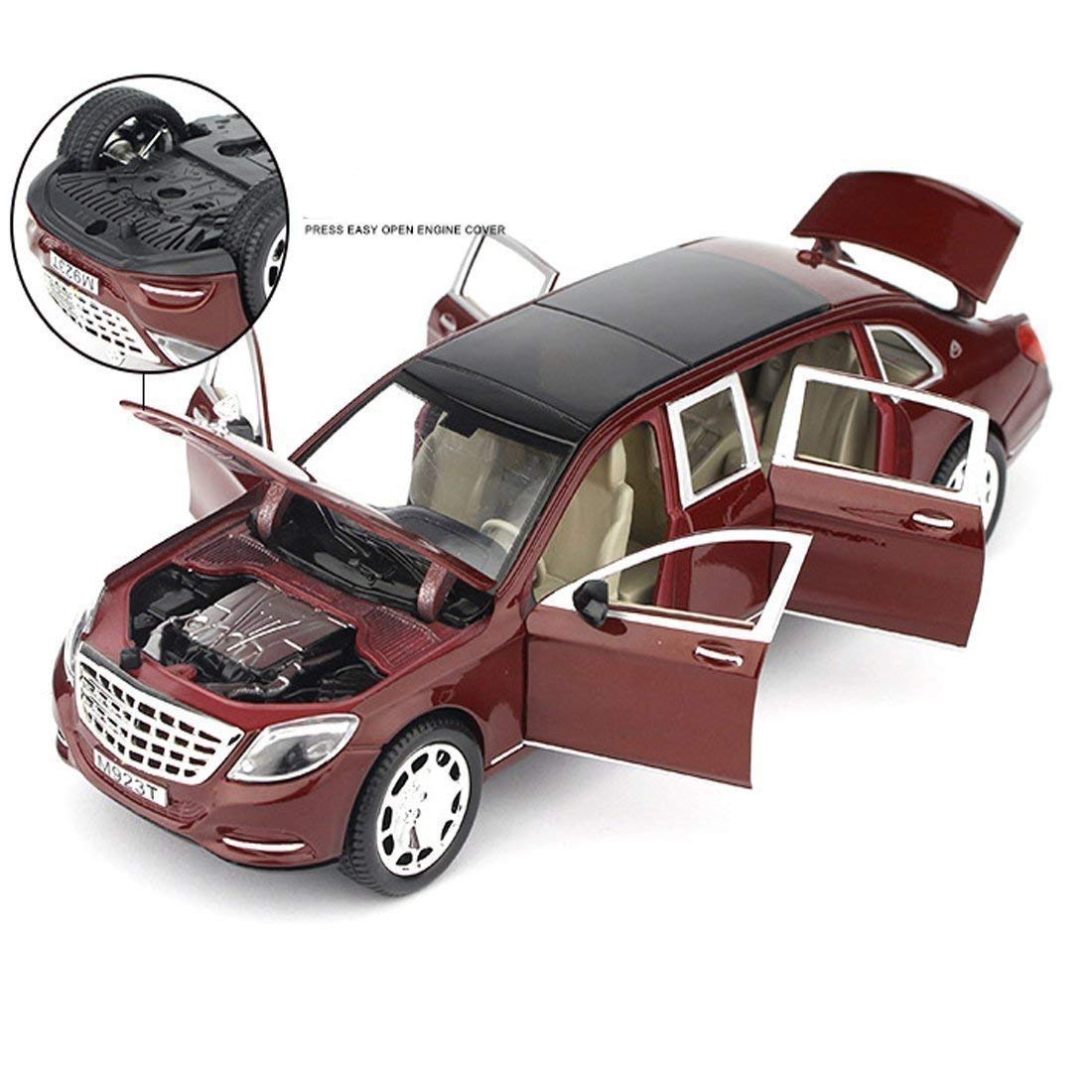 1:24 Scale Exclusive Alloy Metal Pull Back Die-cast Car Model with Sound Light Mini Auto Toy for Kids Metal Model Toy Car with Sound and Light (1:22 Scale Aston Martin - Green)