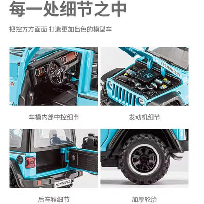 Jeep Wrangler Rubicon Thar 1:24 Diecast Scale Model Diecast Metalcar