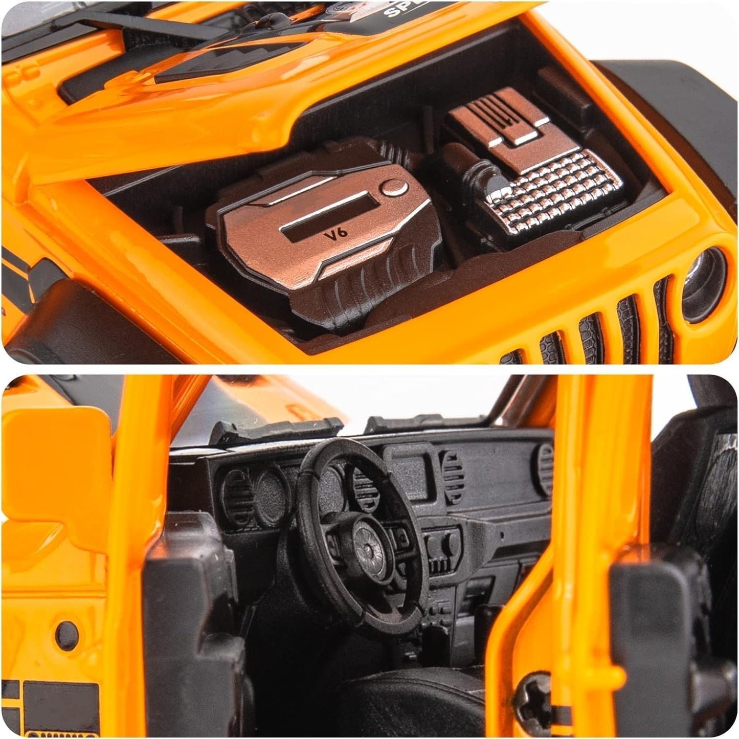 Scale Exclusive Alloy Metal Pull Back Die-cast Car Model with Sound Light Mini Auto Toy for Kids Metal Model Toy Car with Sound and Light (1:24 Lamborghini Revuelto LB774-WHITE)