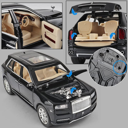1:24 Scale Exclusive Alloy Metal Pull Back Die-cast Car Model with Sound Light Mini Auto Toy for Kids Metal Model Toy Car with Sound and Light(1.24 -Tesla Model 3- Black)