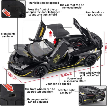 Lamborghini Svj-63 - Diecast Metal Car - Scale 1:24