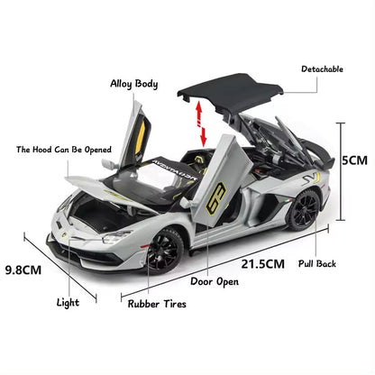 Lamborghini Svj-63 - Diecast Metal Car - Scale 1:24
