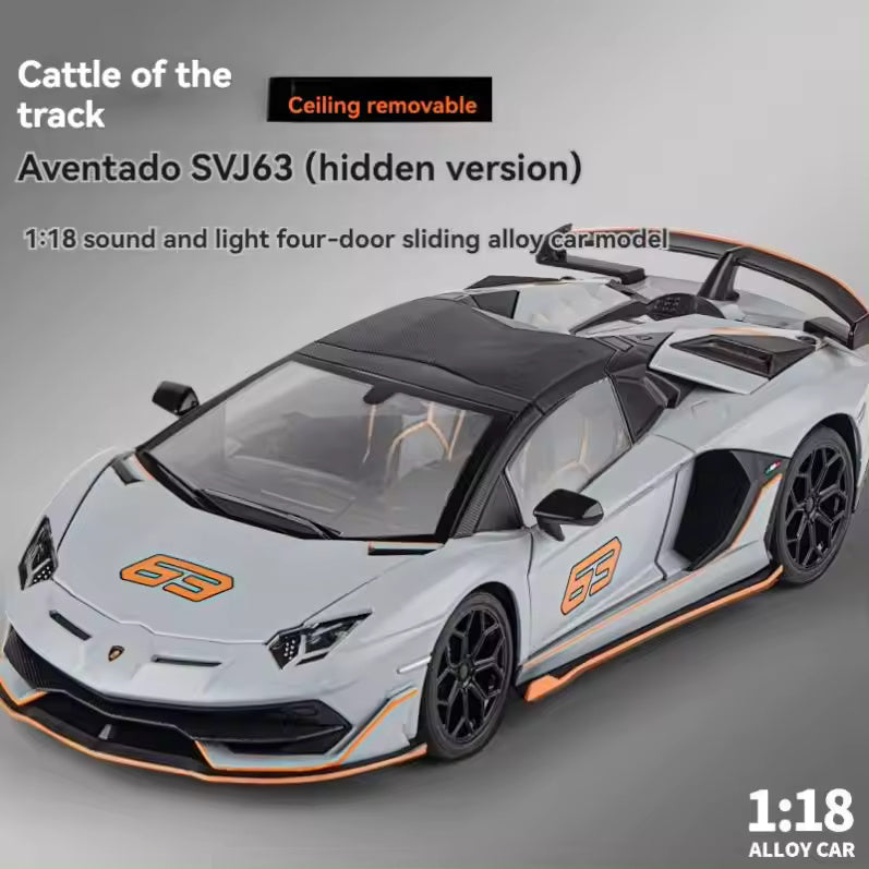 Lamborghini Svj-63 - Diecast Metal Car - Scale 1:24