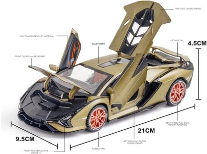 Lamborghini Sian - Diecast Metal Car - Scale 1:24/1:32