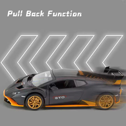 Lamborghini Huracán STO  - Diecast Metal Car - Scale 1:24
