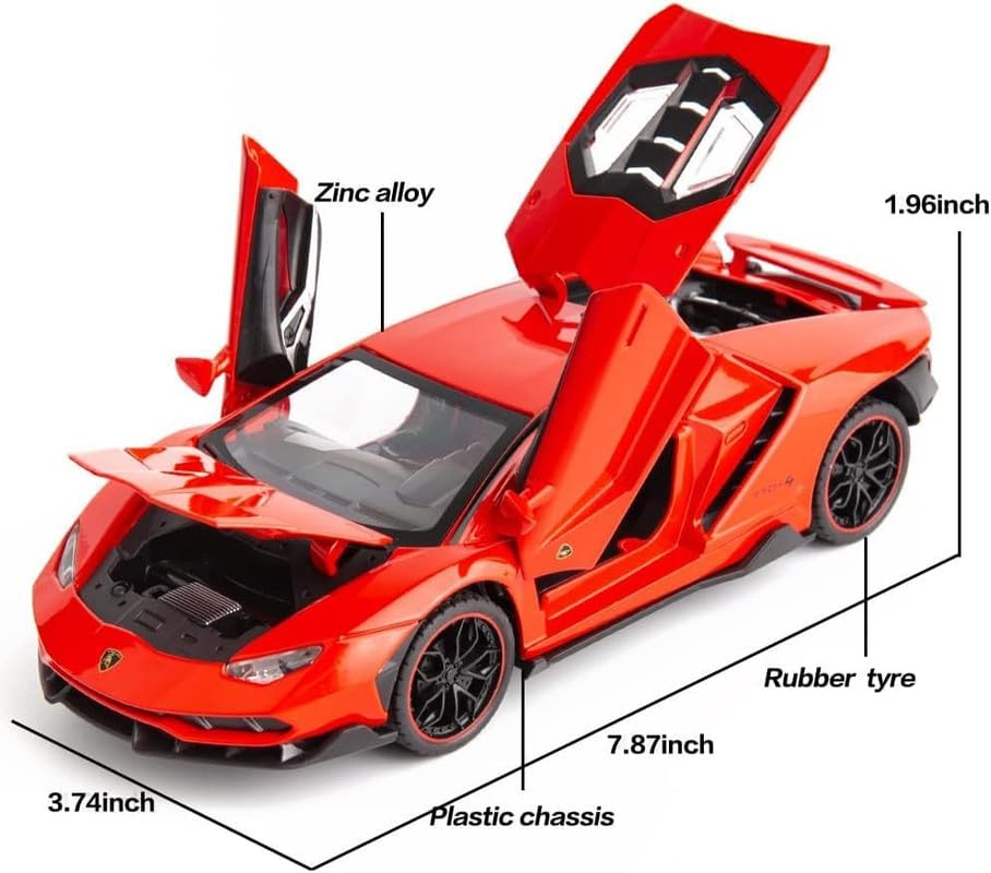 Lamborghini Centenario Lp770 - Diecast Metal Car - Scale 1:24/1:32