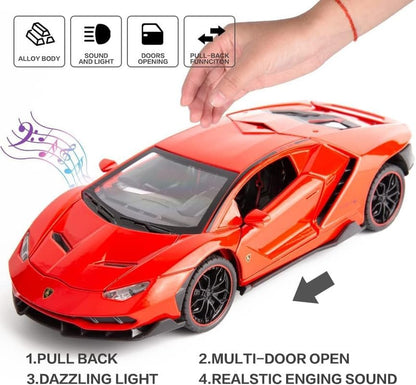 Lamborghini Centenario Lp770 - Diecast Metal Car - Scale 1:24/1:32